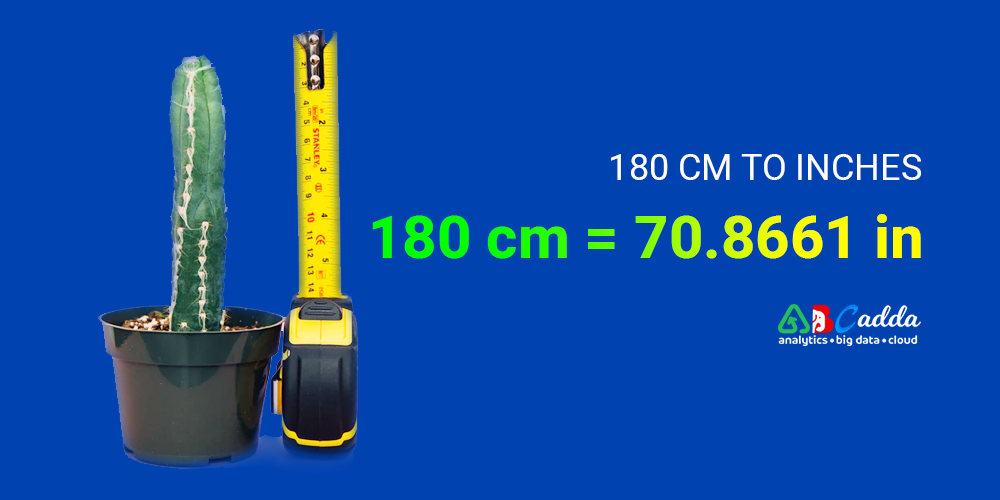 180 cm to inches