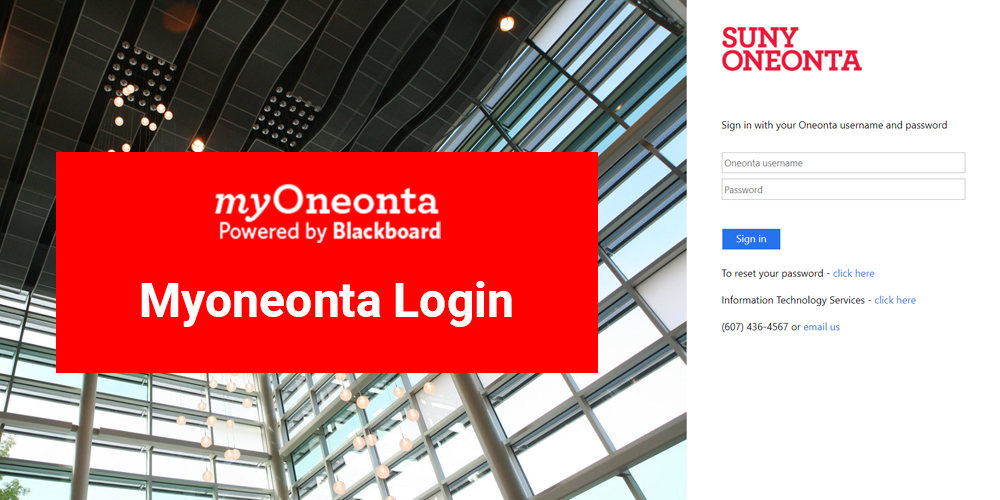 My oneonta login