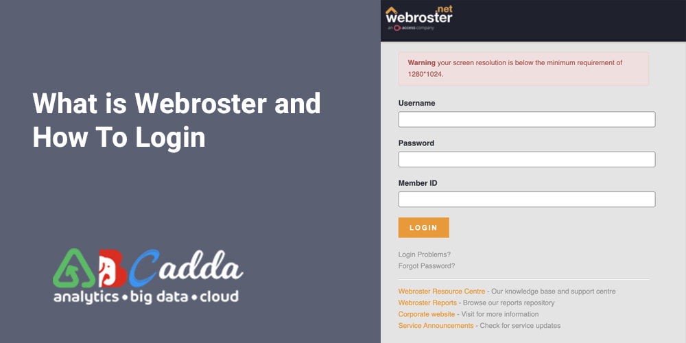 webroster login