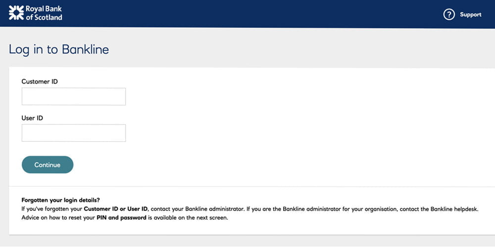 RBS Bankline Login