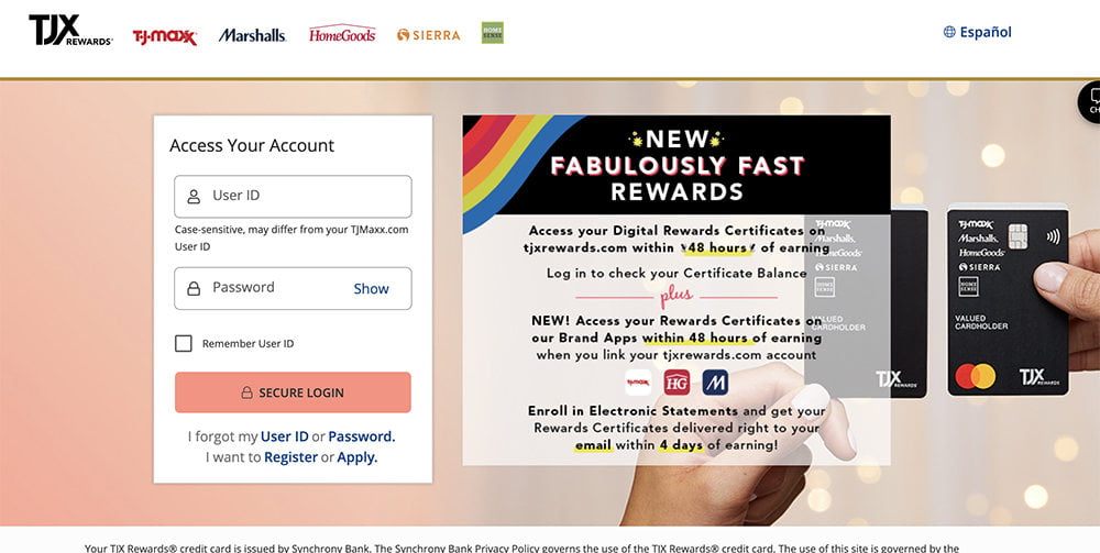 TJMaxx Credit Card Login To Make A payment with TJMaxx Credit Card 1 tjmaxx credit card login
